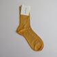 One Ribbed Socks Gold