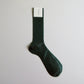 One Ribbed Laminated Socks Men's Forest Green