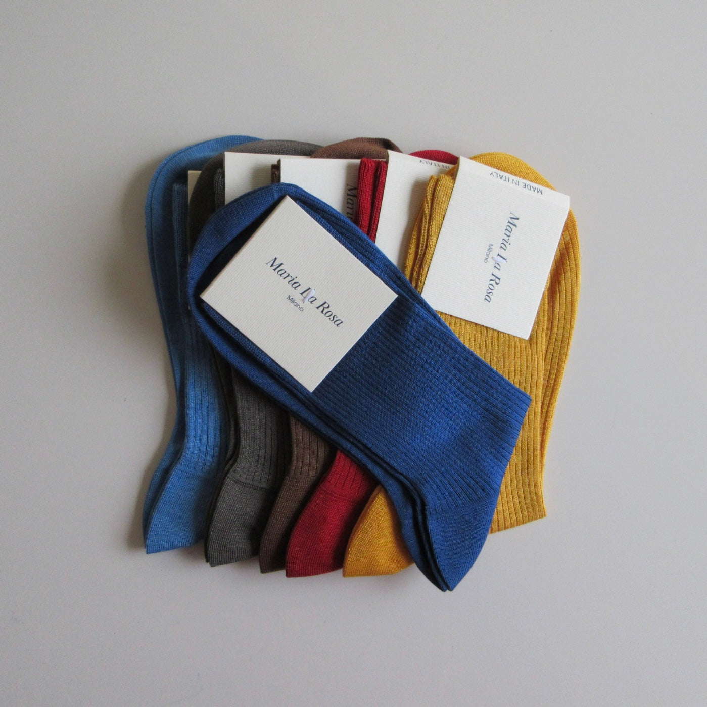 One Ribbed Socks Bluette