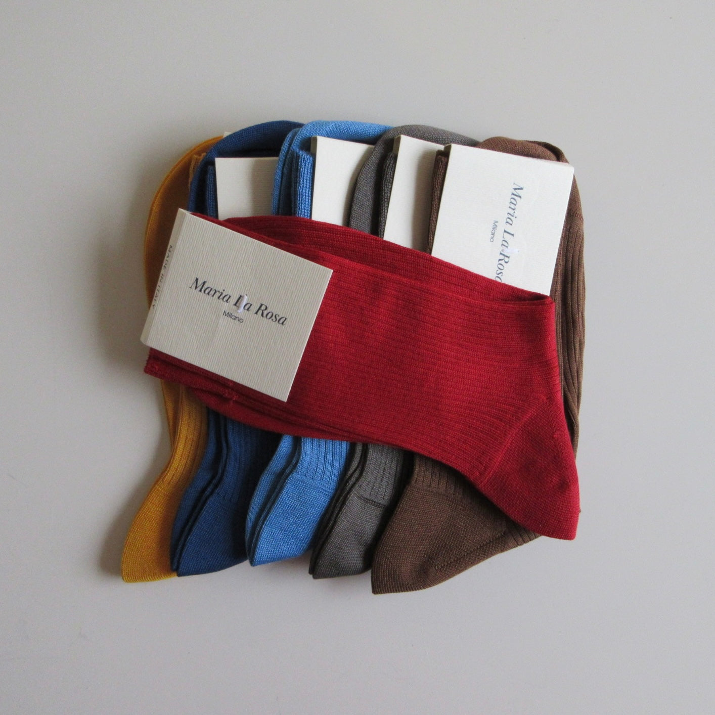 One Ribbed Socks Bordeaux