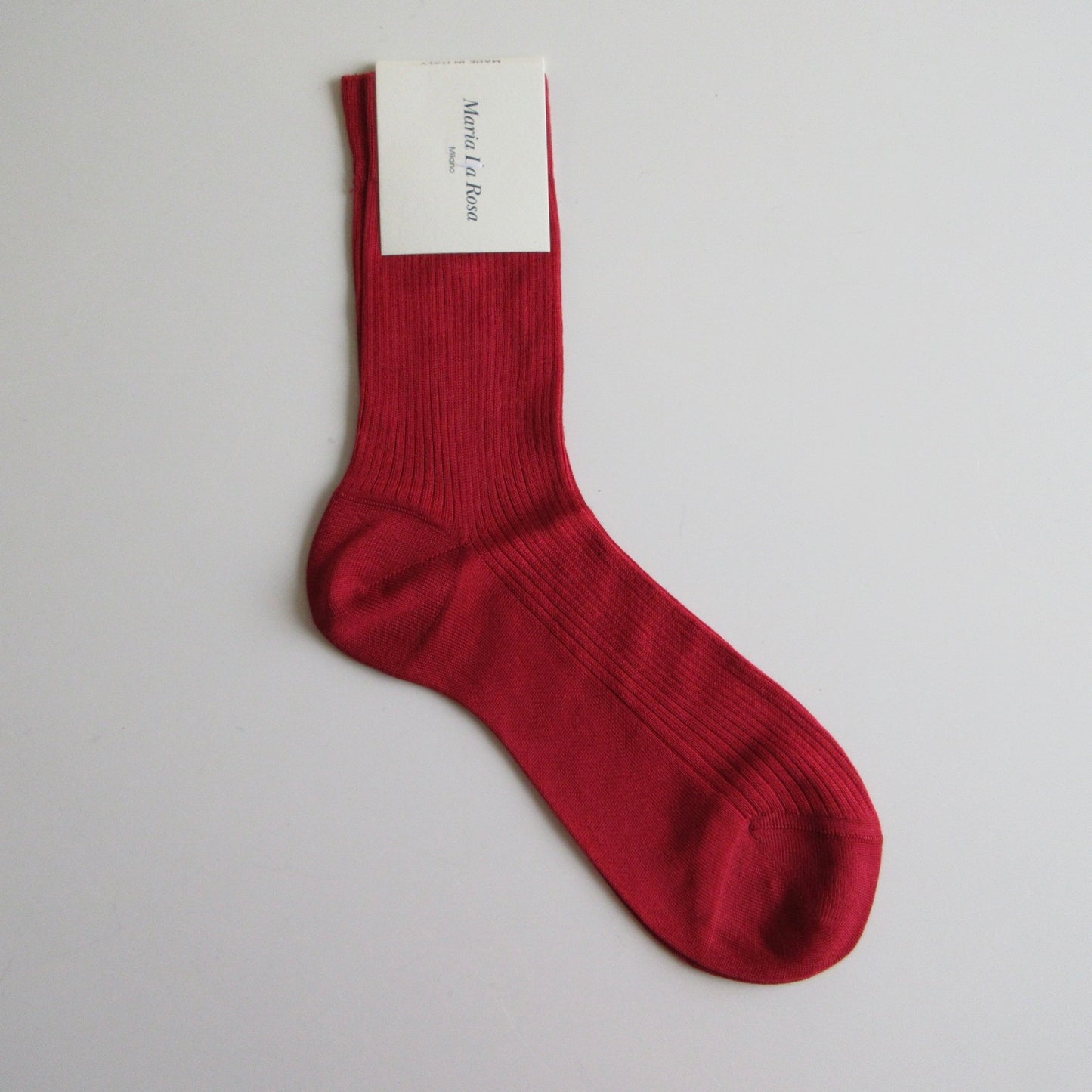 One Ribbed Socks Bordeaux