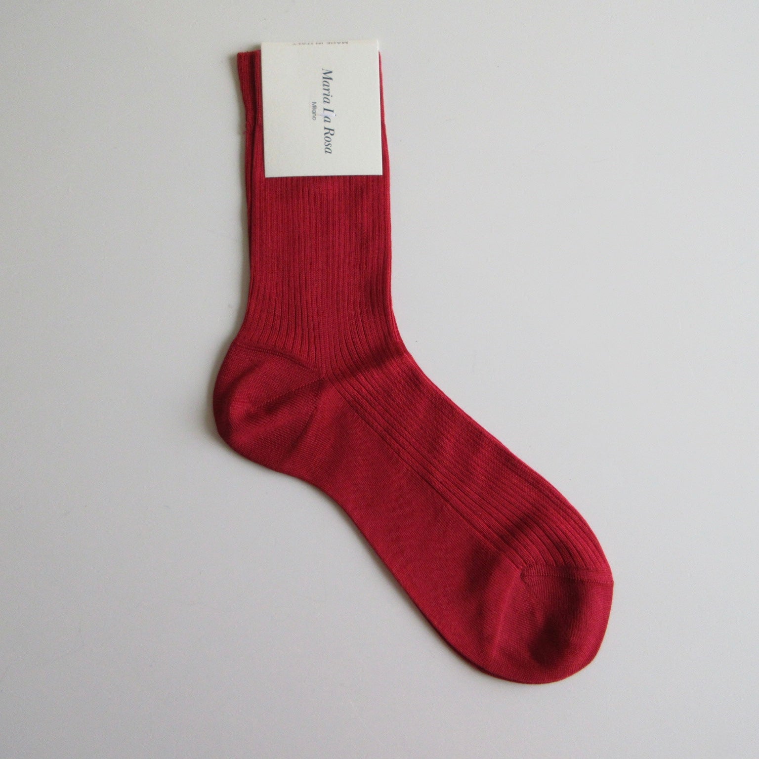 One Ribbed Socks Bordeaux