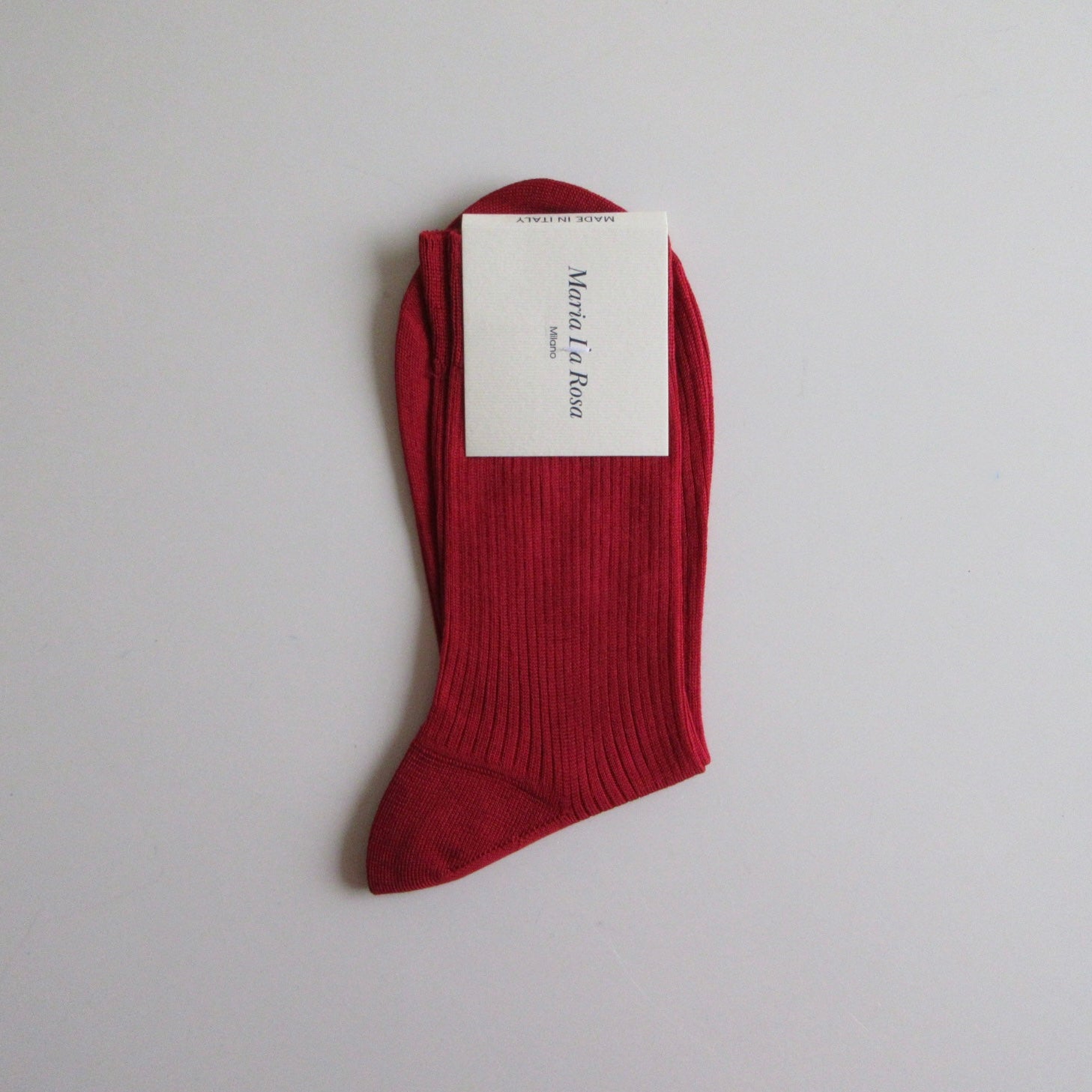 One Ribbed Socks Bordeaux
