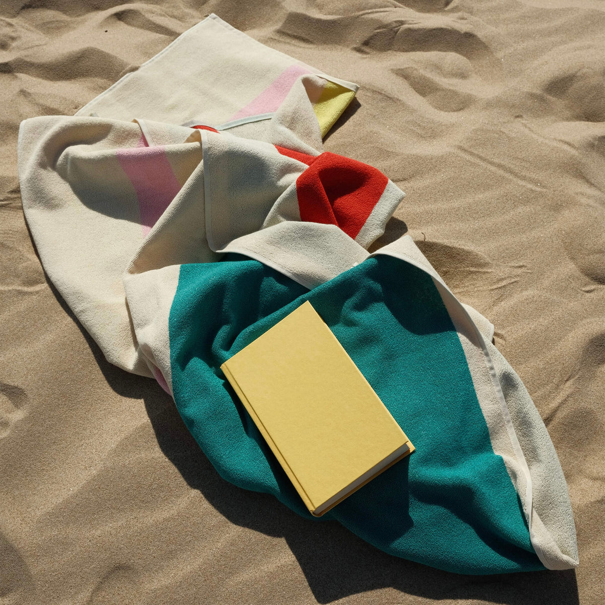 Martens & Martens Bath Sheet/Beach Towel - Pink Turquoise Lime Red