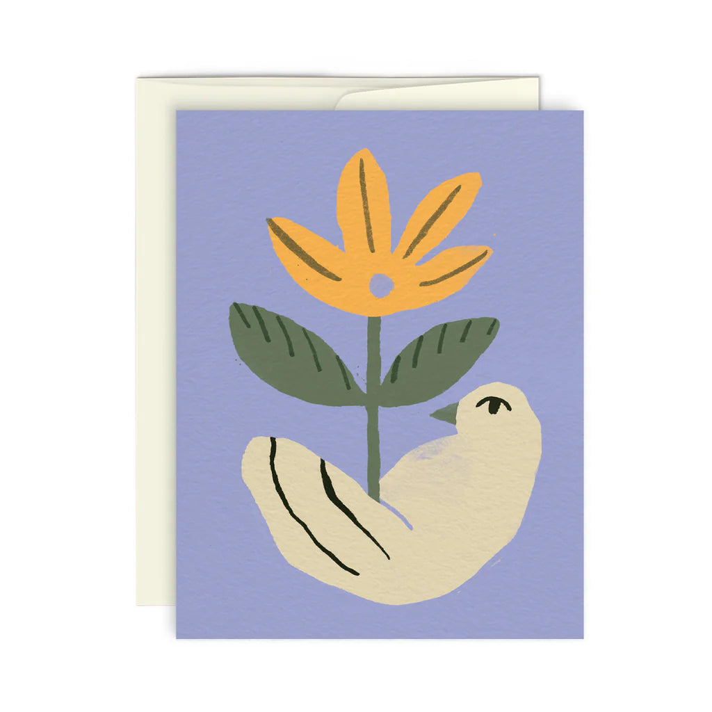 L'oiseau Fleur Card