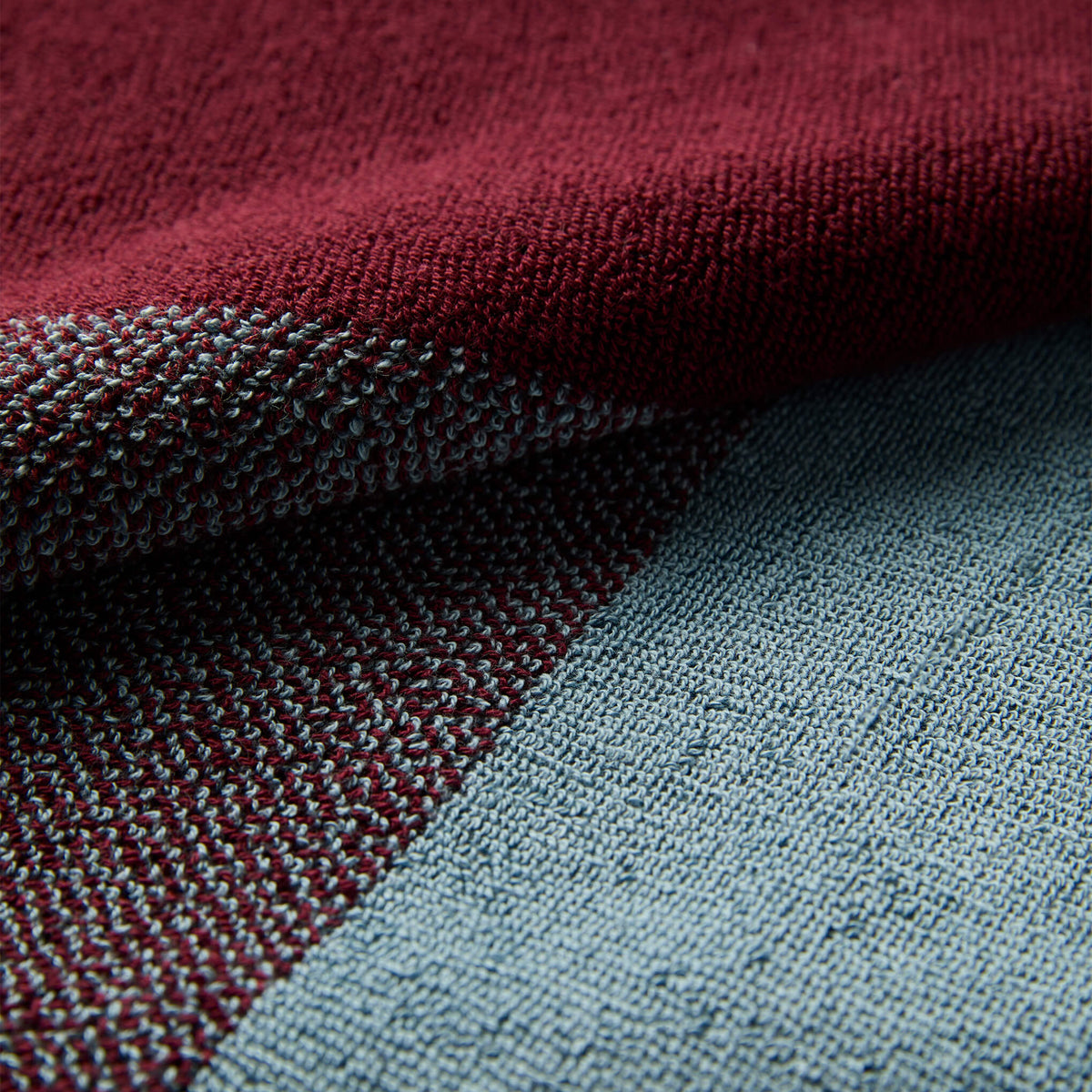 Lex Pott Guest Towel Set - Sky Blue/Bordeaux