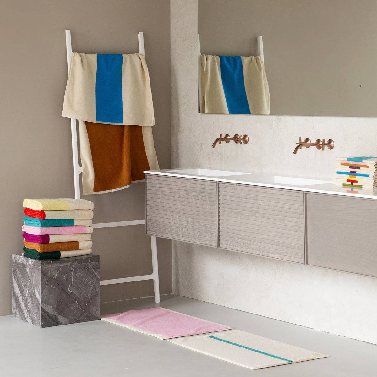 Martens & Martens Bath Towel - Aqua Toffee