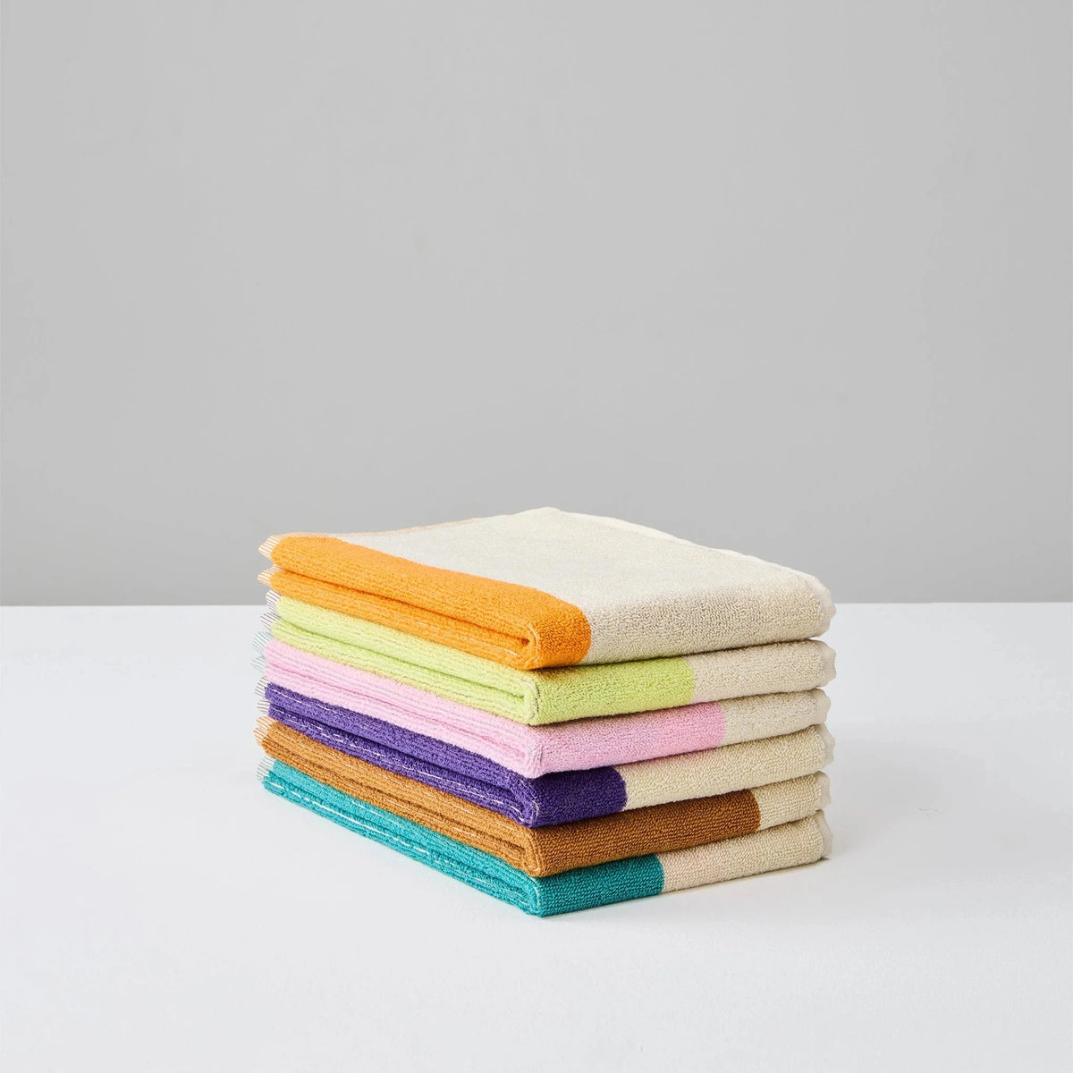Martens & Martens Guest Towel Set - Turquoise Purple Toffee