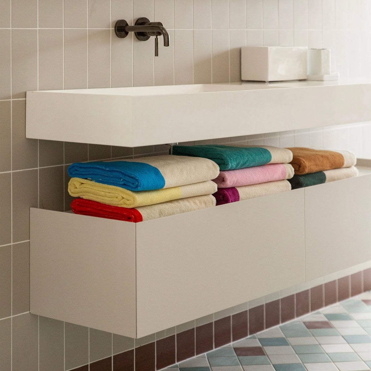 Martens & Martens Bath Towel - Aqua Toffee