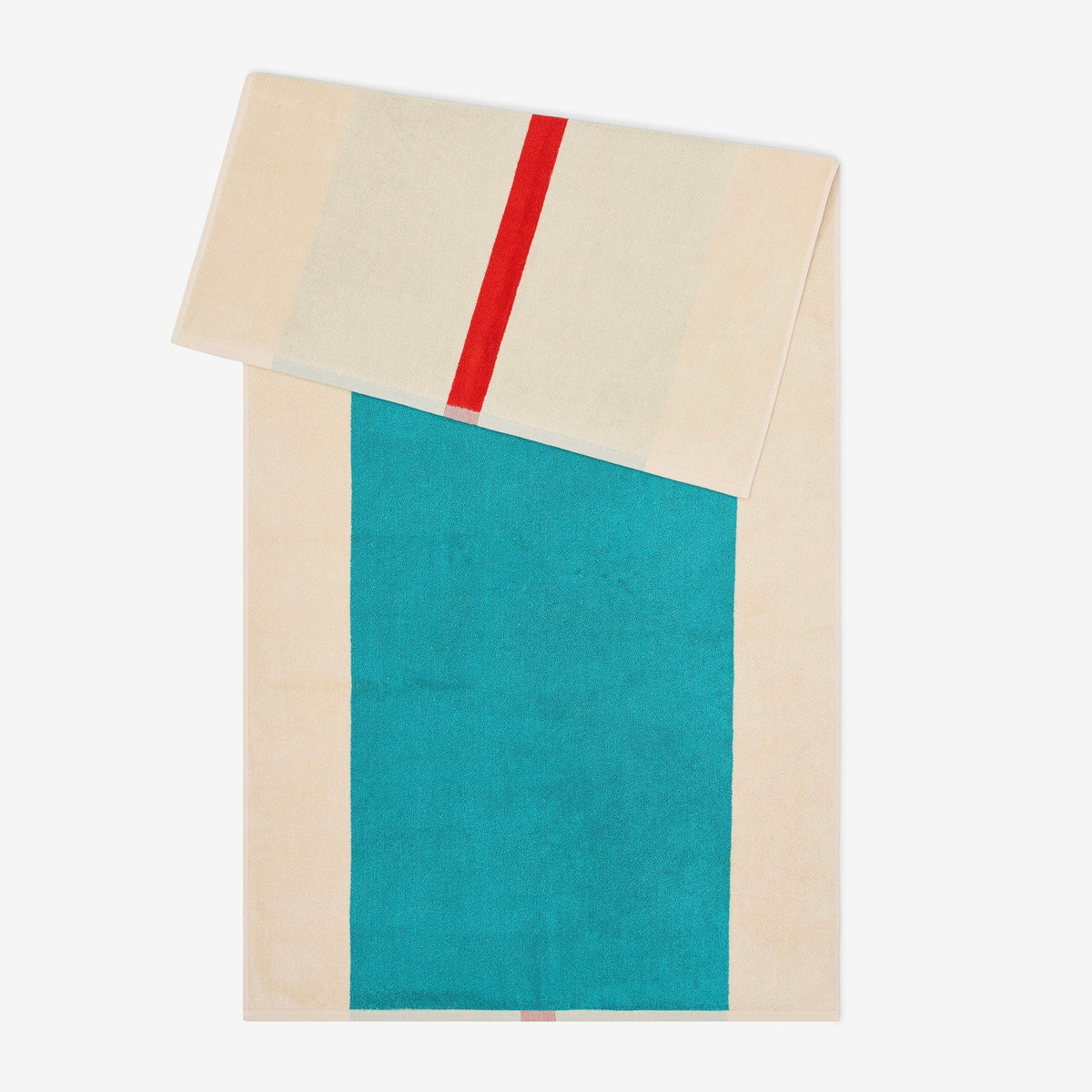 Martens & Martens Bath Towel - Red Turquoise