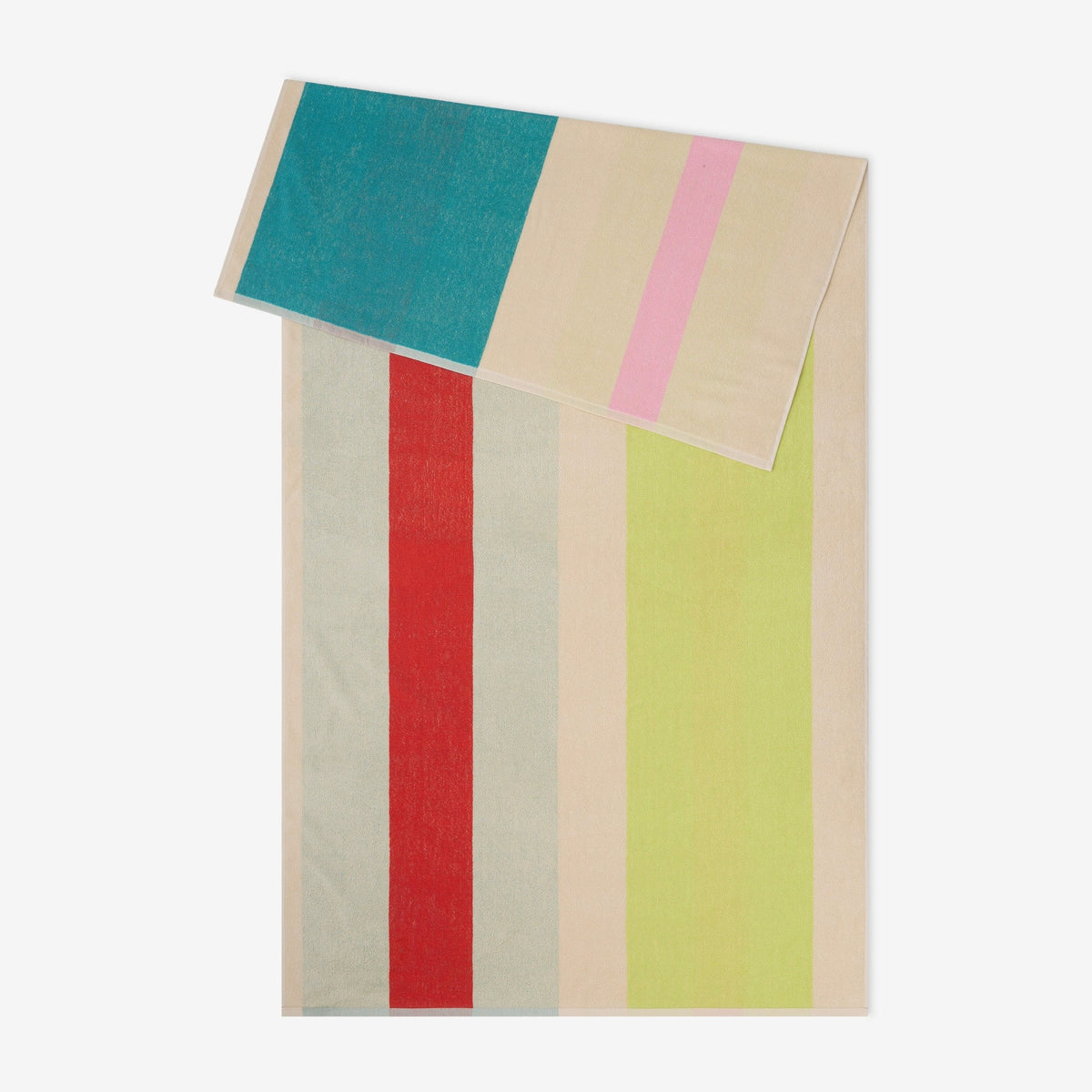 Martens & Martens Bath Sheet/Beach Towel - Pink Turquoise Lime Red