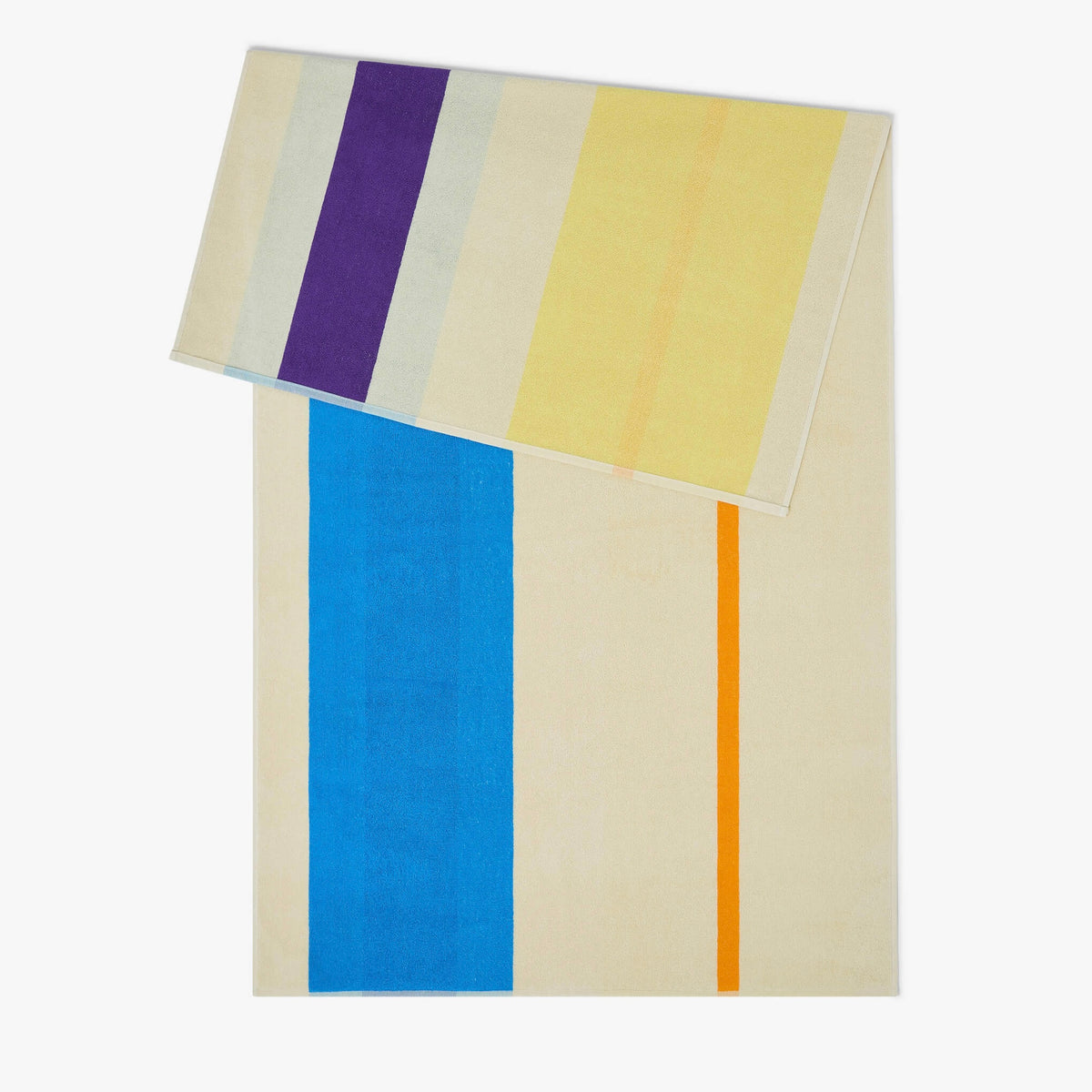 Martens & Martens Bath Sheet/Beach Towel - Aqua Orange Purple Yellow