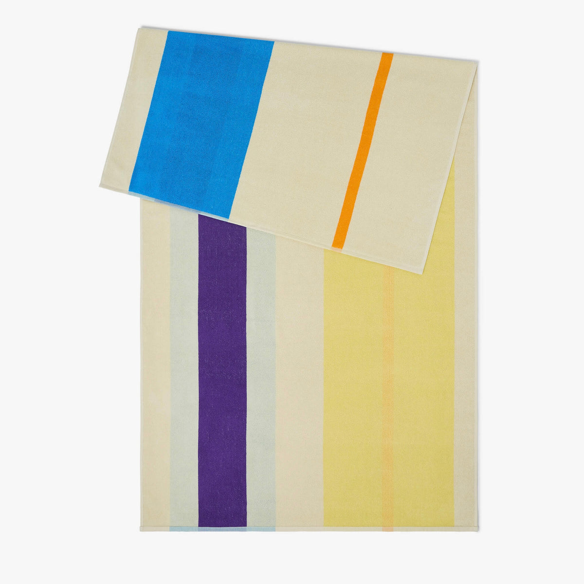 Martens & Martens Bath Sheet/Beach Towel - Aqua Orange Purple Yellow