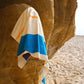 Martens & Martens Bath Sheet/Beach Towel - Aqua Orange Purple Yellow