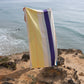 Martens & Martens Bath Sheet/Beach Towel - Aqua Orange Purple Yellow