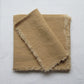 Fringed Napkin Set of 6 Light Caramel