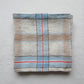 Fringed Napkin Set of 6 Blue Hanky