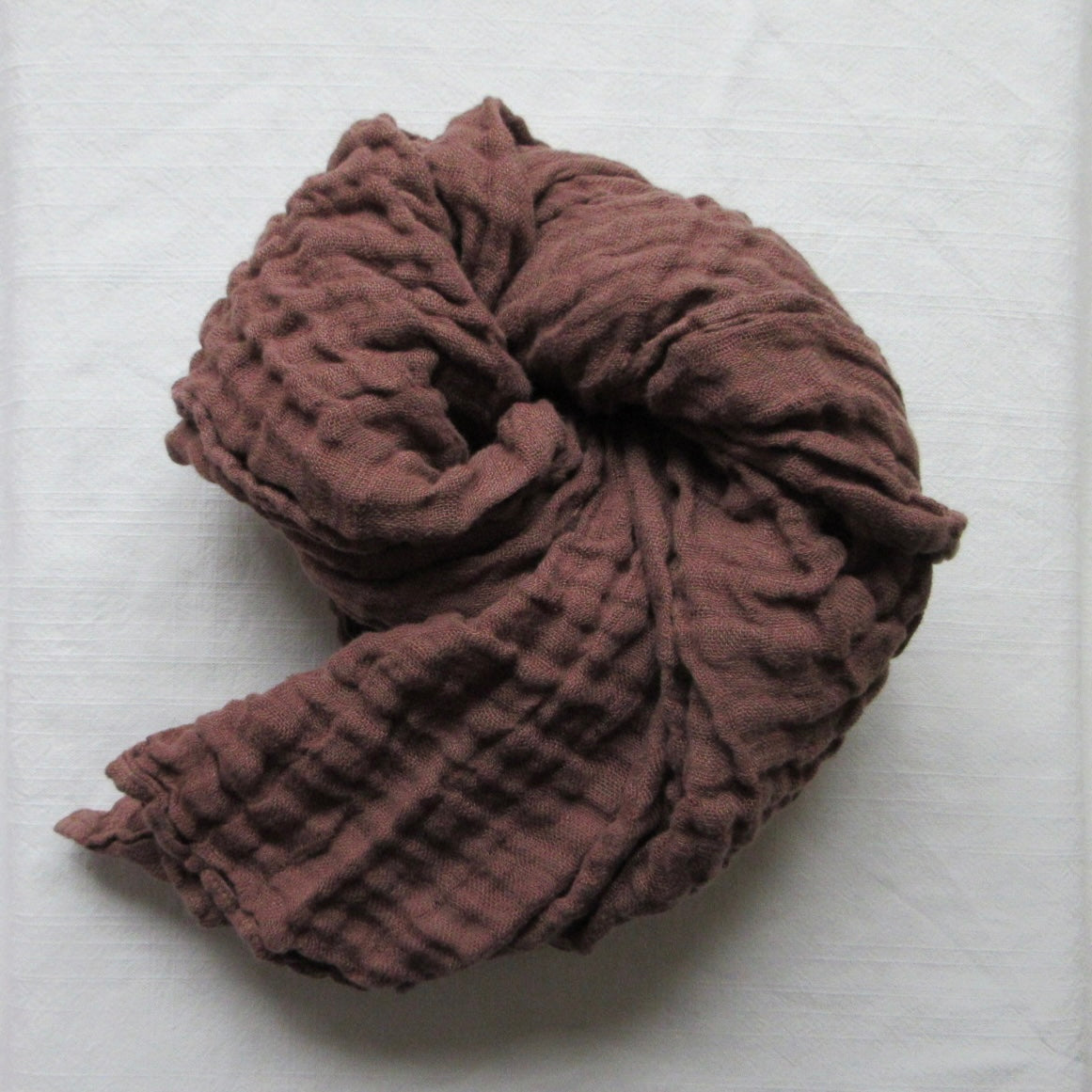 Linen Scarf Chocolate
