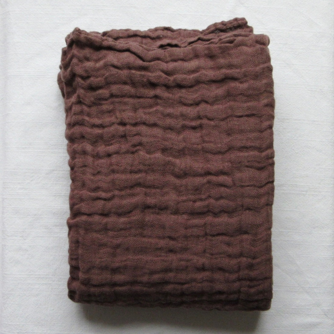Linen Scarf Chocolate