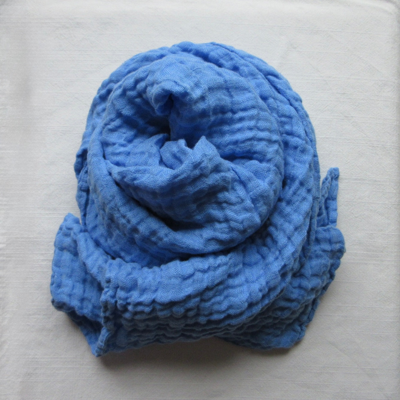 Linen Scarf Azure