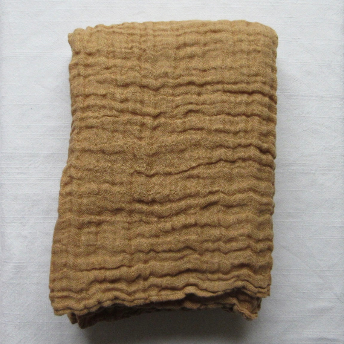 Linen Scarf Light Caramel