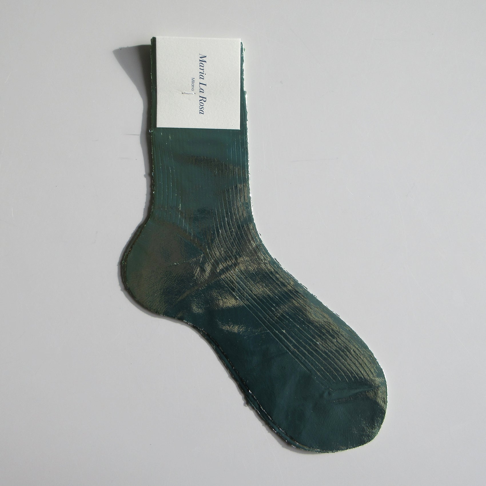 One Ribbed Laminated Socks Bosco