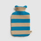 Stripe Oatmeal & Turquoise Hot Water Bottle & Cover