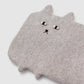 Ernest Grey Cat Hot Water Bottle Cover and Bottle