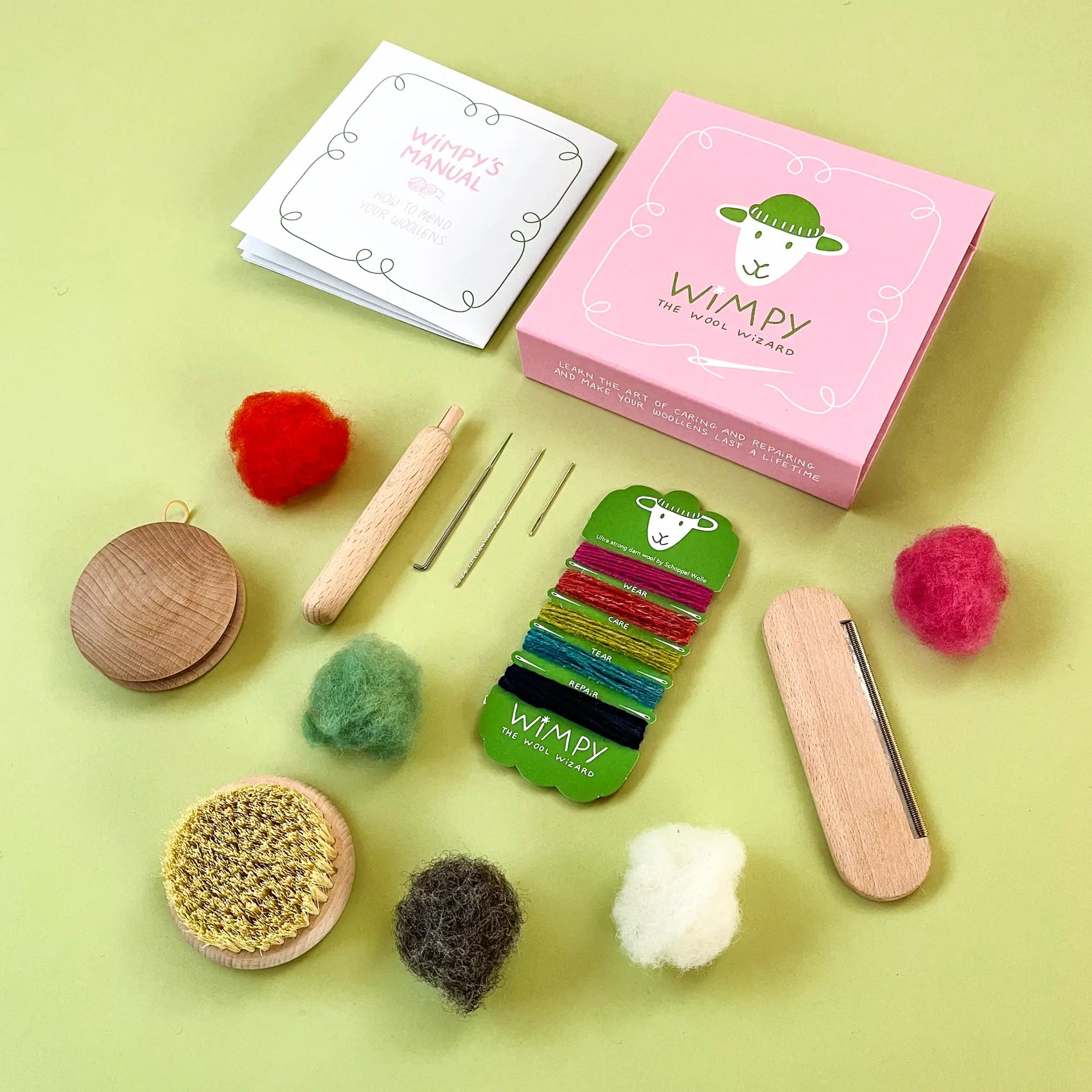 Wimpy the Wool Wizard Mending Kit