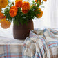 Linen Tablecloth Blue Hanky