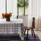 Linen Tablecloth Blue Hanky