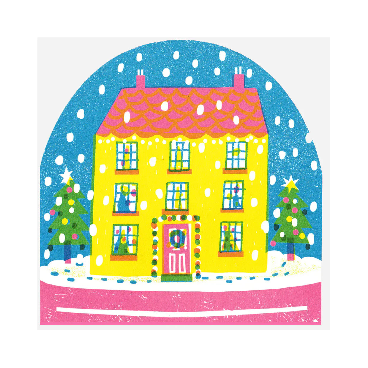 House Snowglobe Card