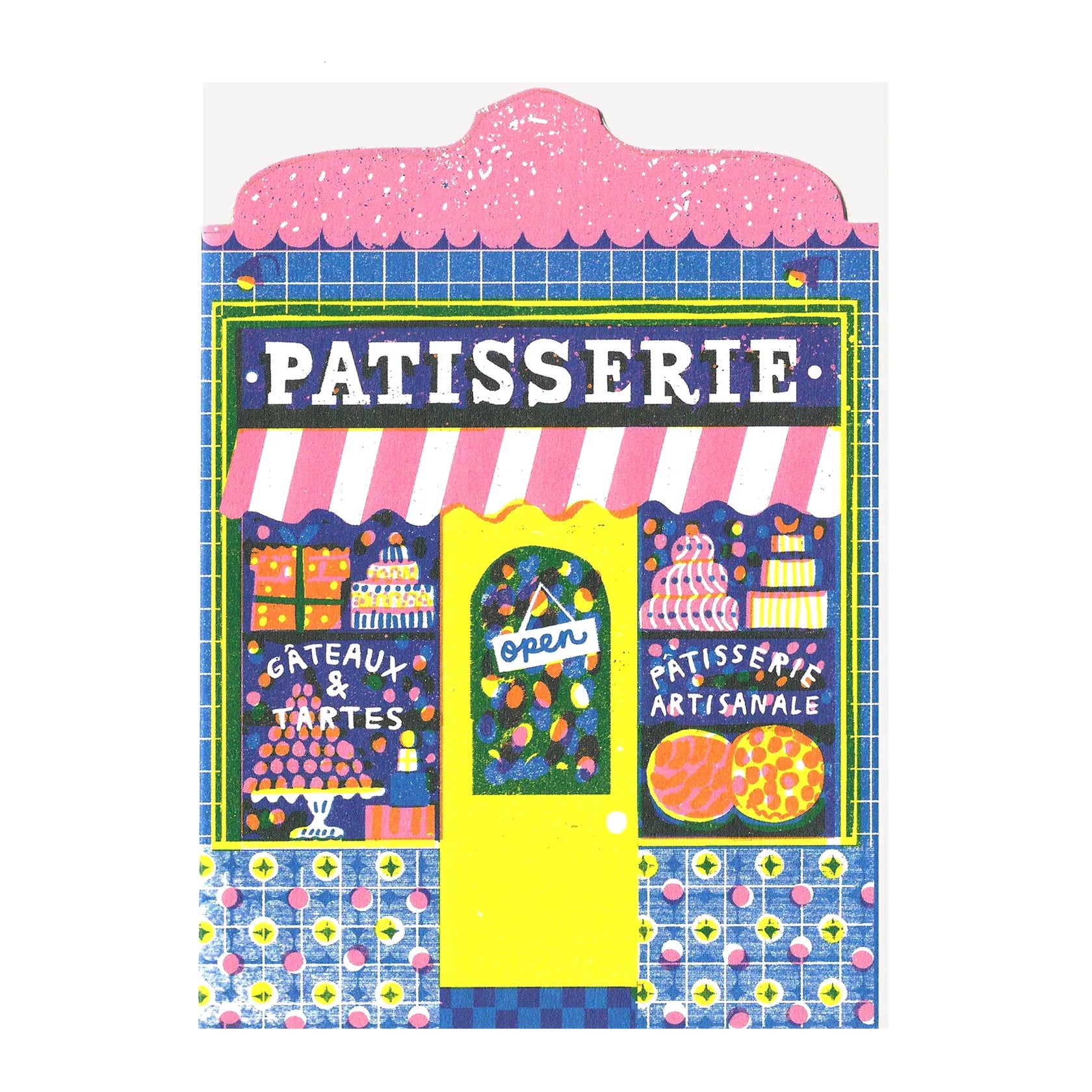 Patisserie Shop Die Cut Card