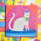 Party Cat Snowglobe Card