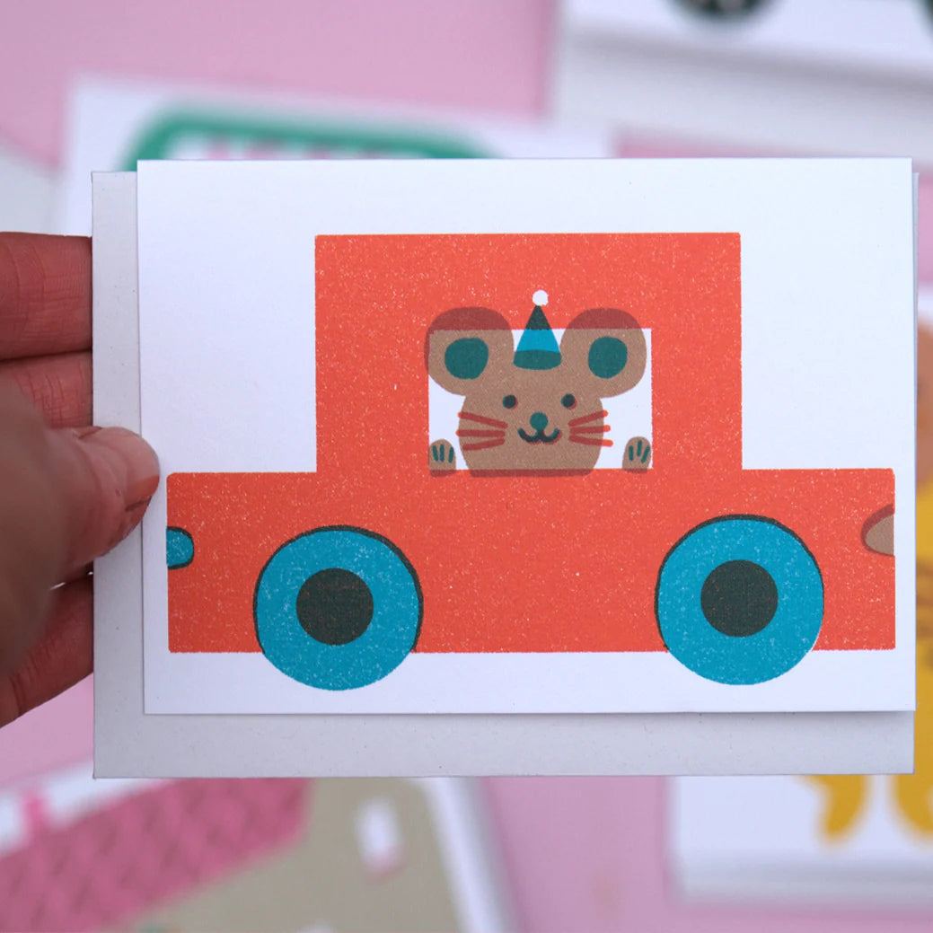 Red Car Mini Card