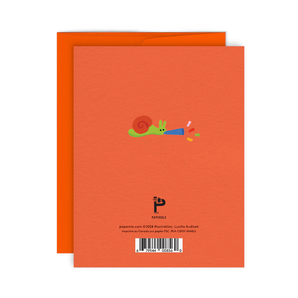 Snail Party Card