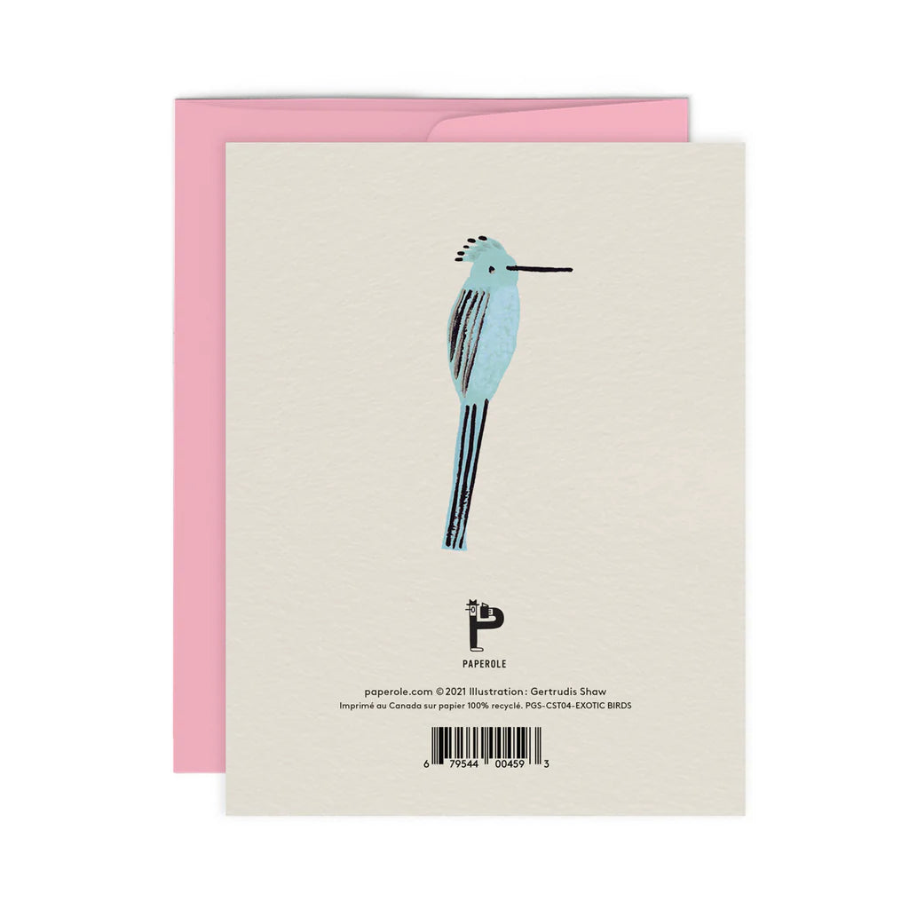 Exotic Birds Card