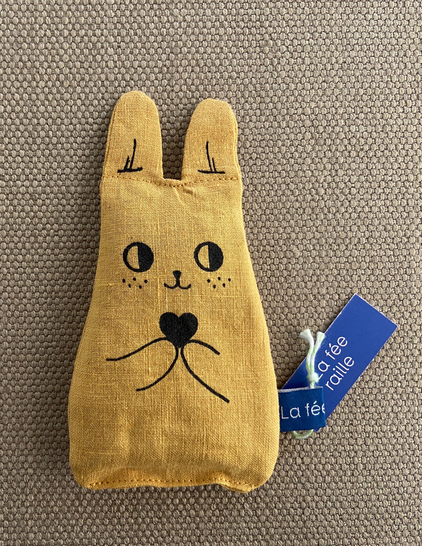 Lavender Bunny Sachet Yellow