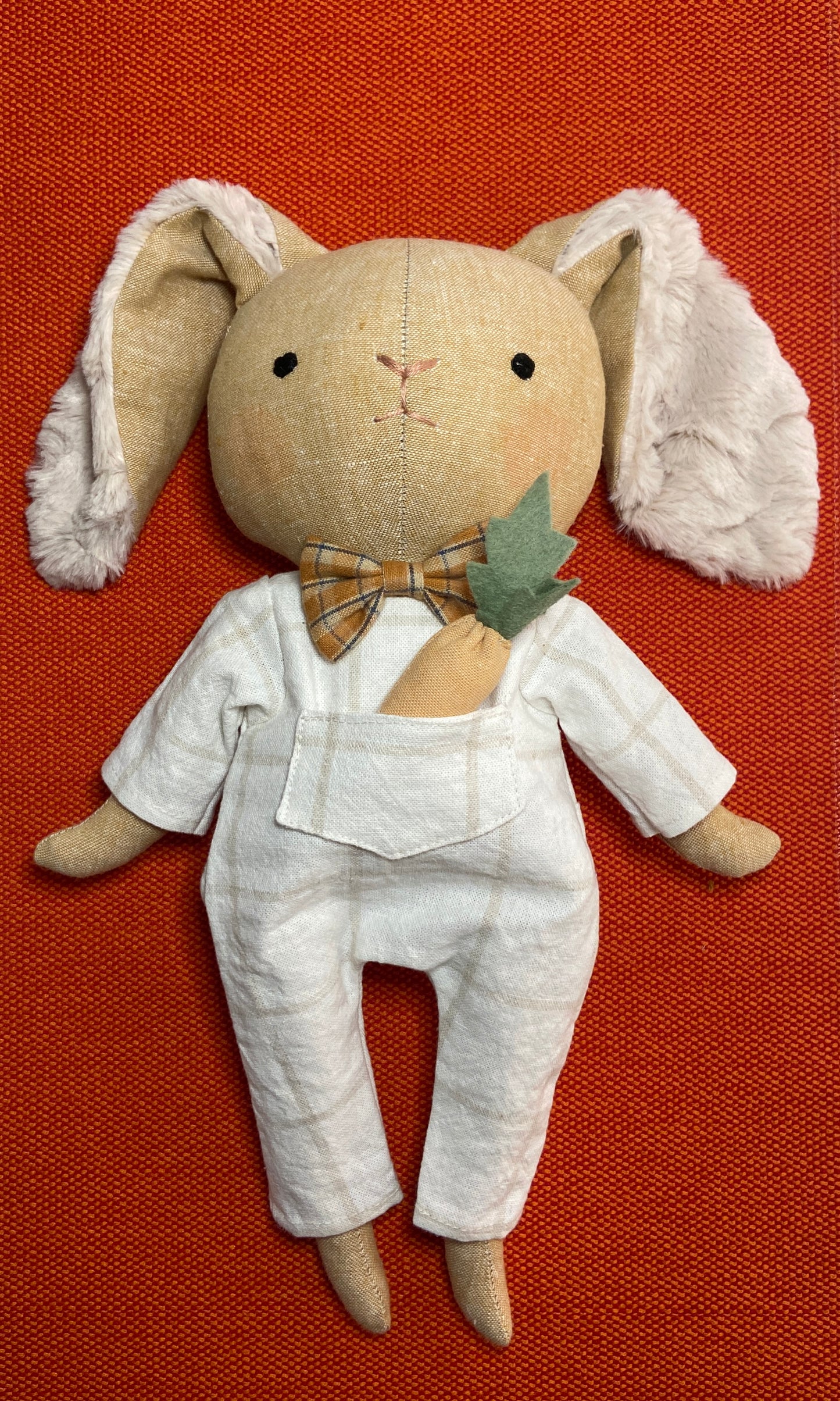 Bunny Heirloom Doll with Carrot