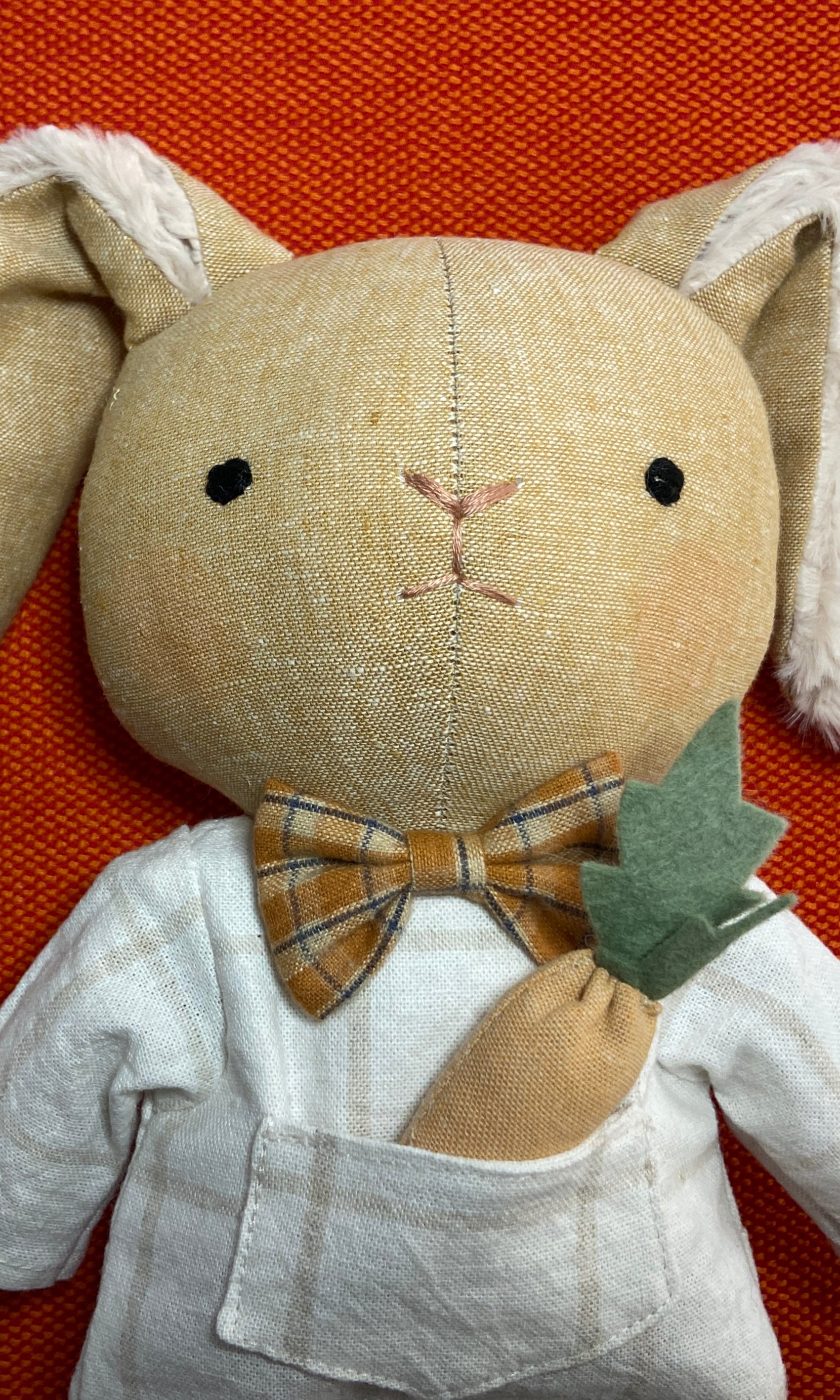 Bunny Heirloom Doll with Carrot