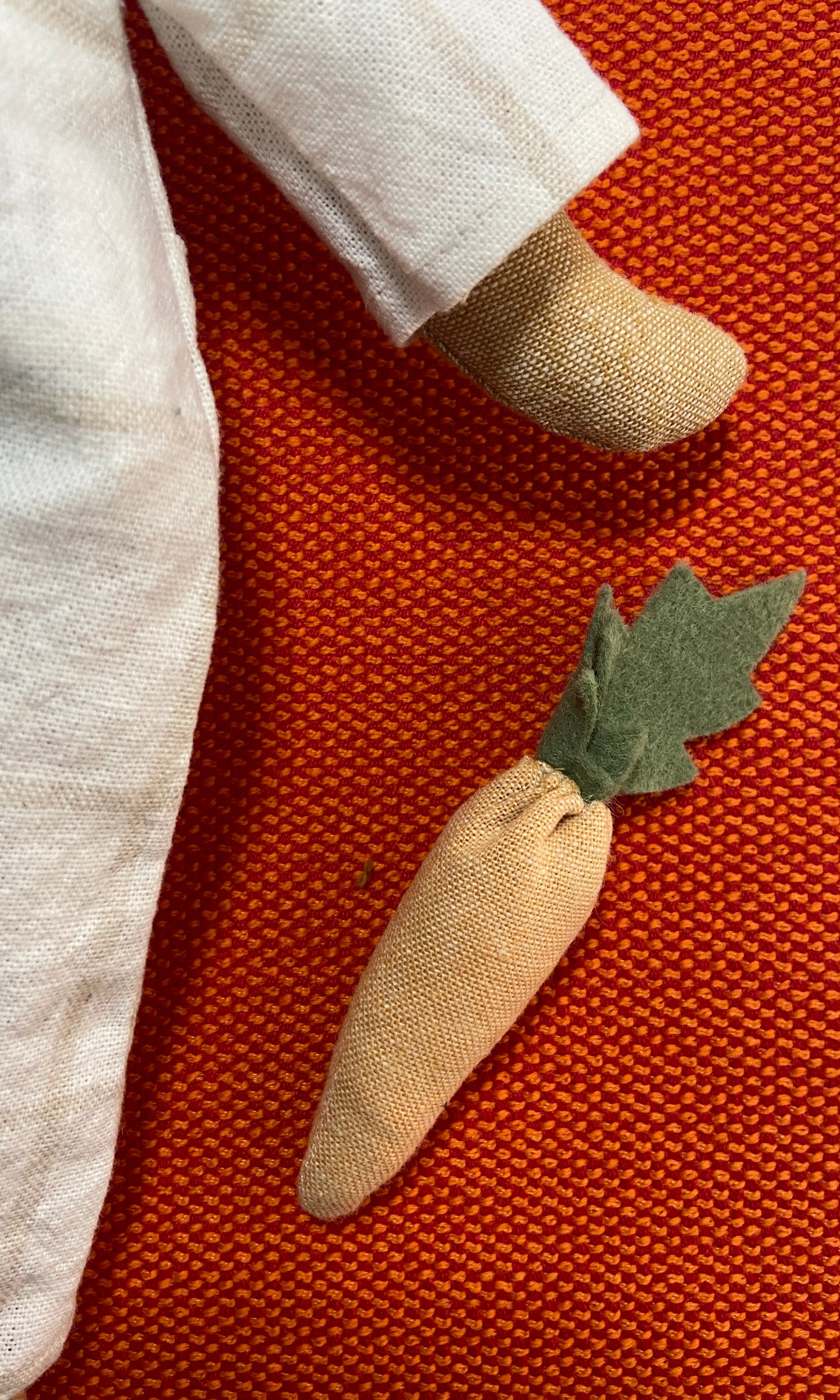 Bunny Heirloom Doll with Carrot