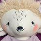 Hedgehog Heirloom Doll in a Lavender Jumpsuit