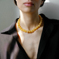 Grande Boule Honey Jade Necklace