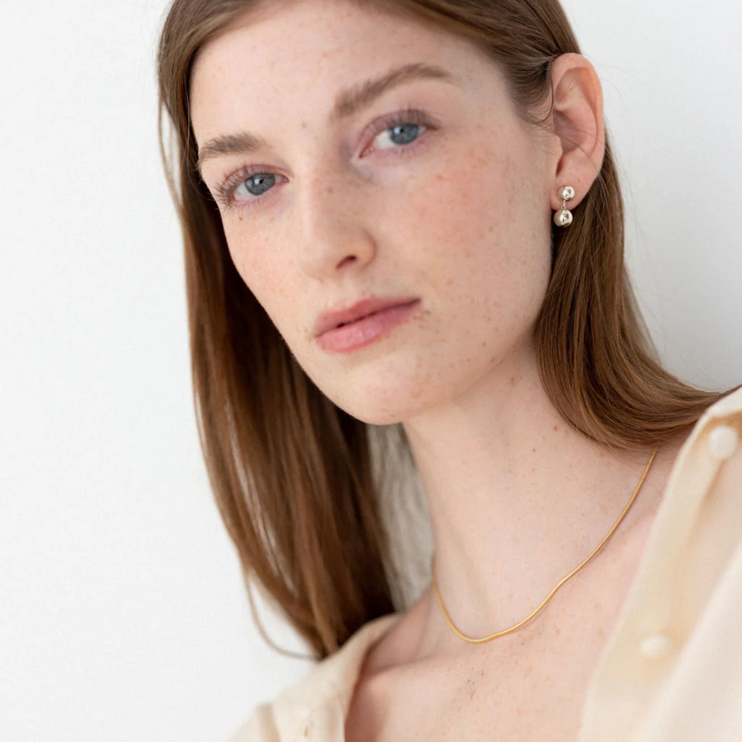 Boule Silver Earrings