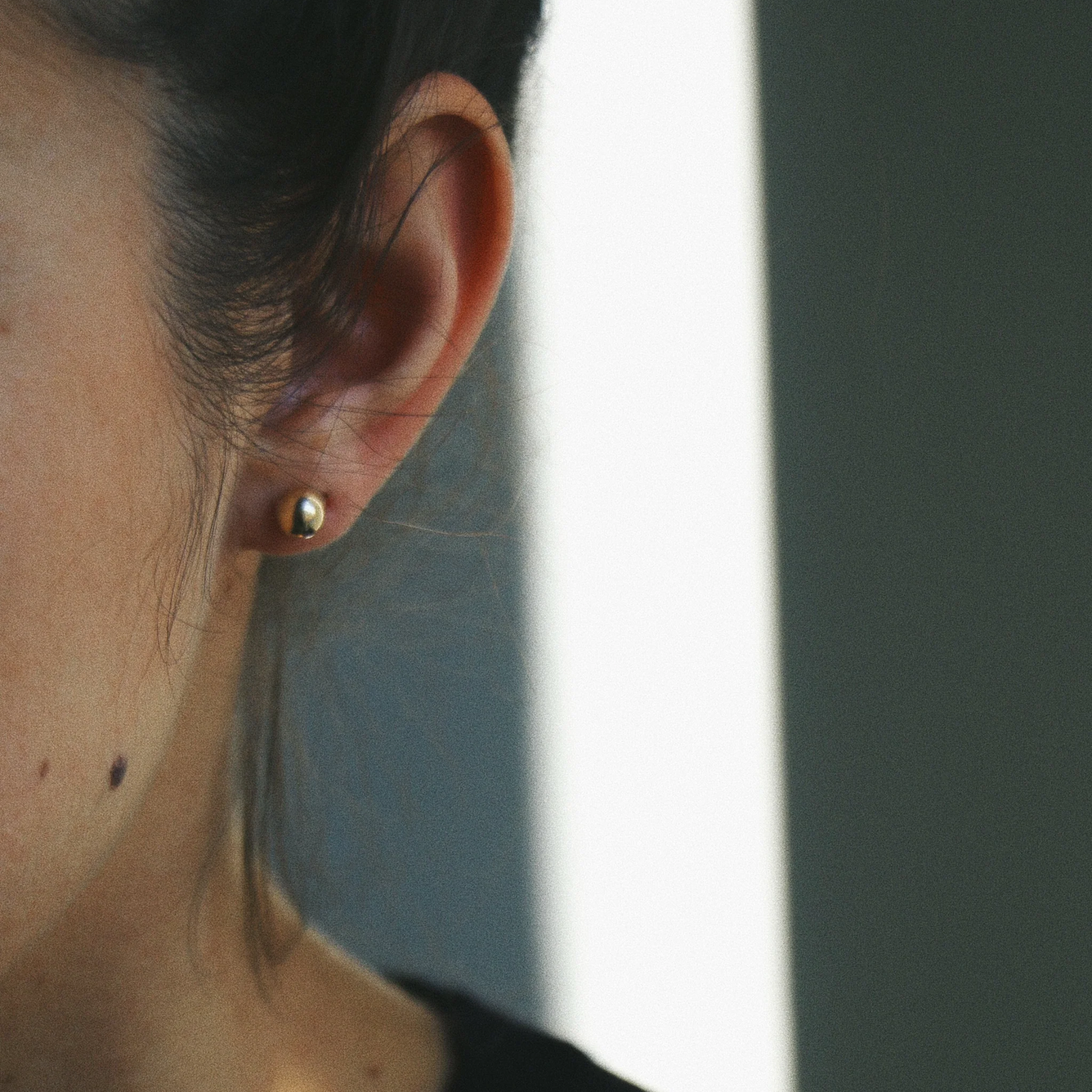 Sphere Gold Earring