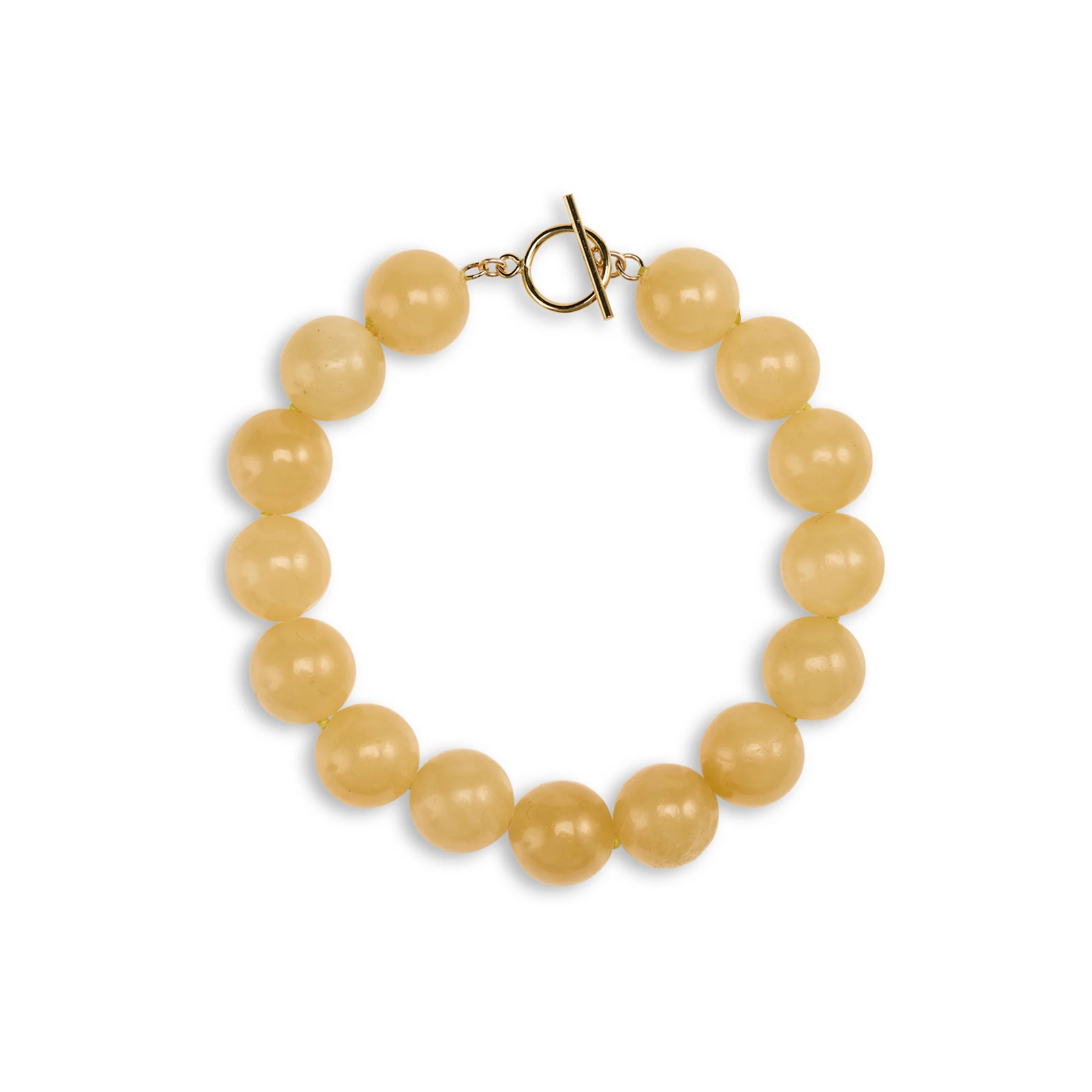 Grande Boule Honey Jade Bracelet