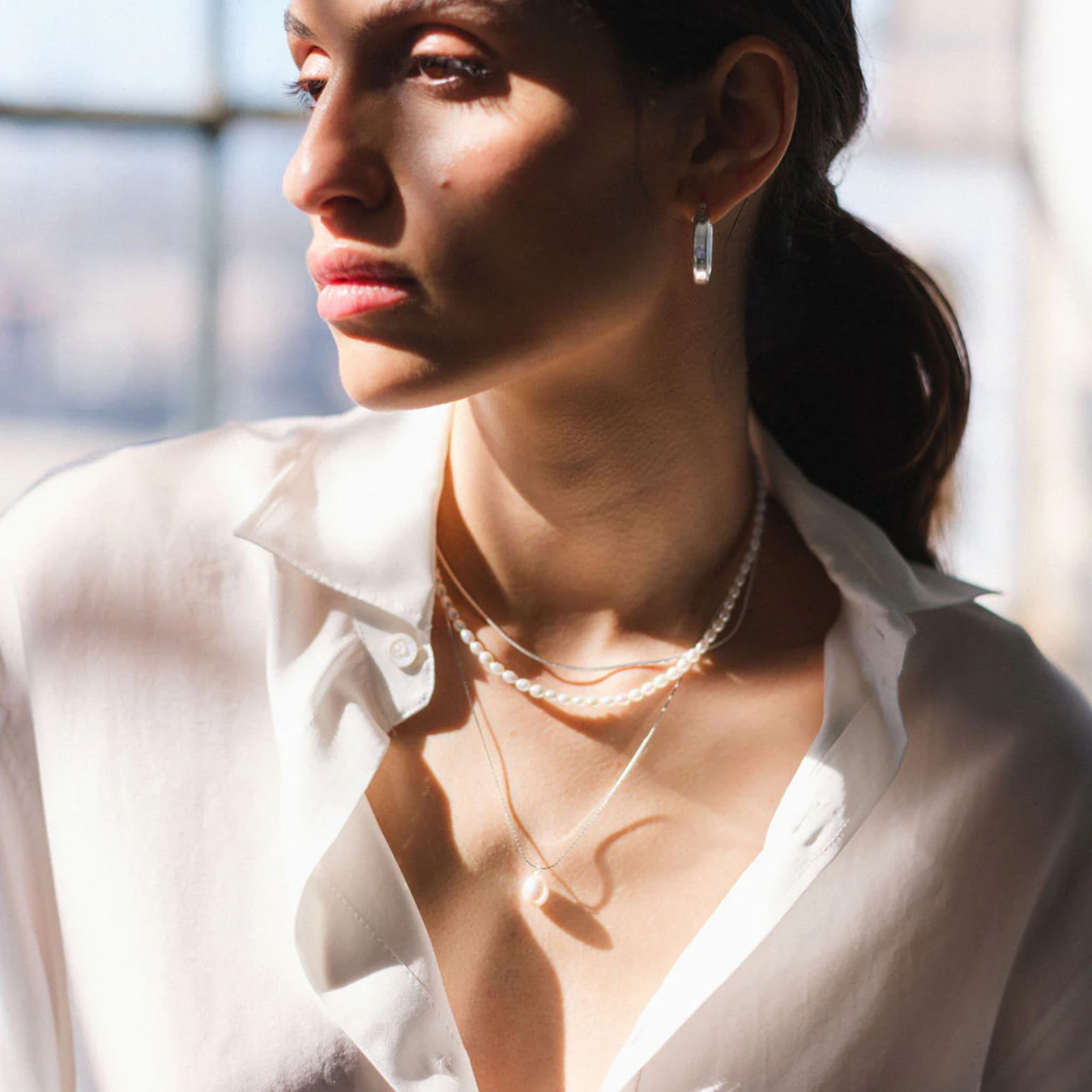 Derica Silver Necklace