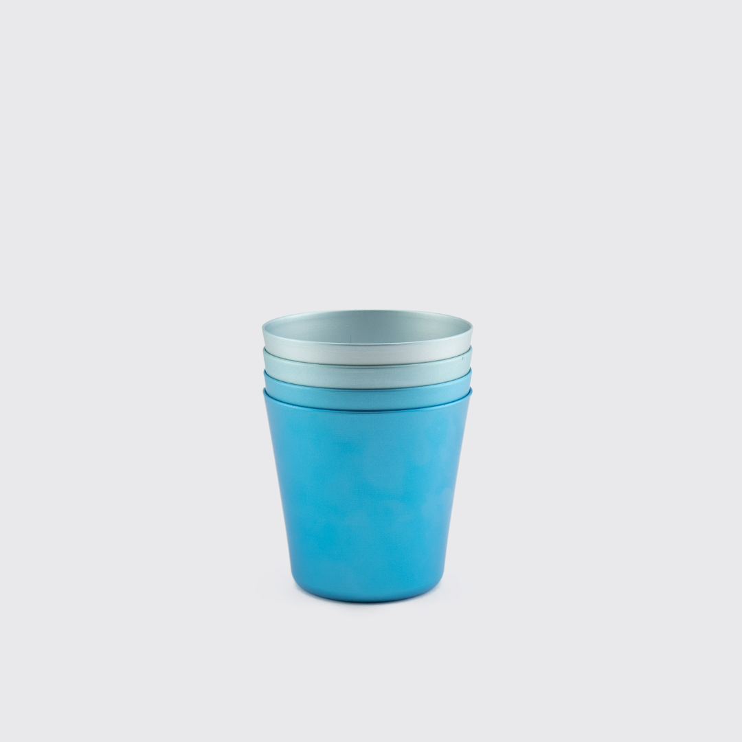 Medium Blue Tumblers - Set of 4