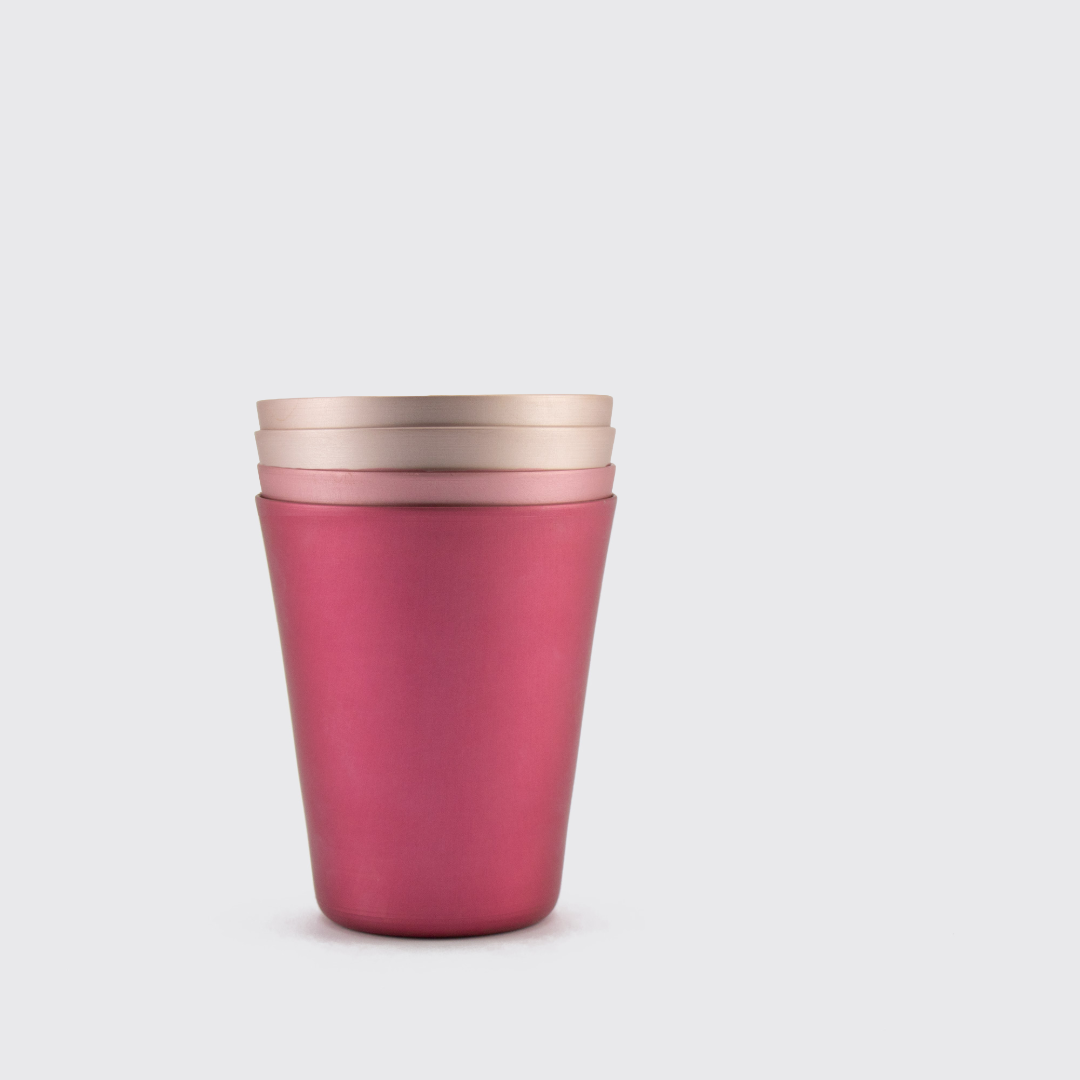 Large Rose Tumblers - Set of 4