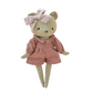 Bear Heirloom Doll in a Dusty Rose Romper